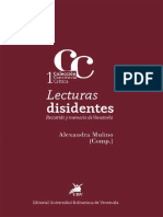 Lecturas Disidentes. Recorrido y Memorias Venezolanas. Alexandra Mulino (Compiladora)