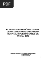 Plan de Supervision Integral Serv Medici