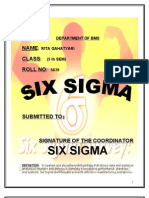 Six Sigma: Name Class Roll No