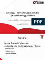 MKB3383 Teknik Pengolahan Citra 3 Operasi Ketetanggaan Piksel