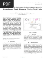 Hydrogeochemical Characteristics of Groundwater in Kumbakonam Taluk Thanjavur District Tamil Nadu