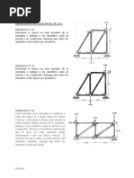 Problemas de Armadura Plana Estatica PDF