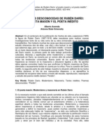 Dos Caras Desconocidas de Ruben Dario