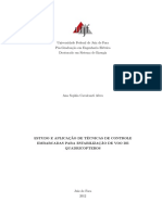 Estudo e Aplicação de Técnicas de Controle Embarcadas para Estabilização de Vôo de Quadricópteros