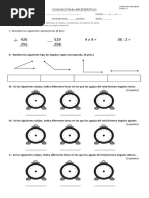 Evaluación de Matemáticas Angulo y Isometria