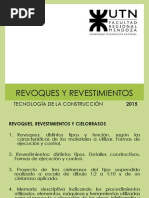 Revoques y Revestimientos