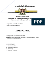 Plan de Desarrollo Economico Prosperidad para Todos Juan Manuel Santos 2010 - 2014