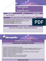 Atividade e Plano de Aula Pronto L.Portuguesa 8° Ano