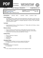 CourseOutline VLSI - 2