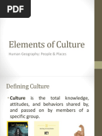 Elements of Culture: Human Geography: People & Places