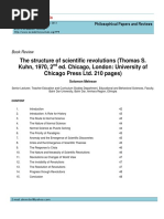 The Structure of Scientific Revolutions (Thomas S. Kuhn, 1970, 2 Ed. Chicago, London: University of Chicago Press Ltd. 210 Pages)