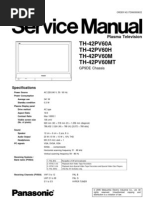 Panasonic Gp9de Chassis Th42pv60a-H-M-Mt SM (ET)