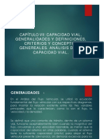 Capítulo VIII - Capacidad Vial