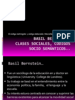 Clases Sociales, Código y Socialización Bernstein