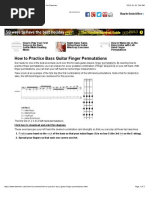 How To Practice Bass Guitar Finger Permutations - For Dummies