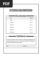 Stereo Isomerism