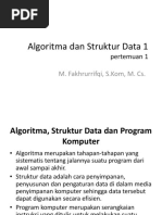 Algoritma Dan Struktur Data 1 Pertemuan 1