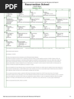 October 2017 Lunch Menu