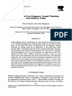 Calculation of Low Frequency Ground Vibrations From Railway Trains