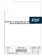 Ra8-013 - Selección e Instalación de Transformadores Secos en Subestación Tipo Interior