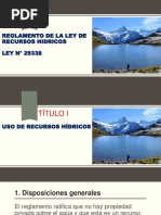 Ley de Recursos Hidricos Ley #29338