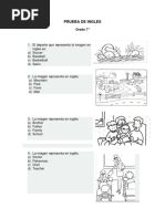 PRUEBA DE INGLES (Grado 7 - )