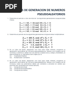 Ejercicios de Generacion de Numeros Pseudoaleatorios