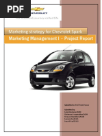 Marketing Management I - Project Report Marketing Strategy For Chevrolet Spark