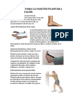 Ejercicios para La Fascitis Plantar y Dolor en