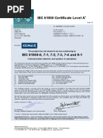 1MRG001947 B en KEMA IEC 61850 Certificate For 670 Series 1.2