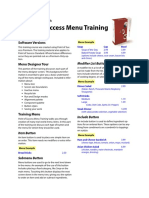 Menu Training Booklet