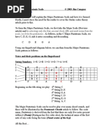 Scale, We Form The Pentatonic. As Follows, in The C Major Pentatonic Scale, We