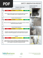 Safety Observation Report: Critical Favorable