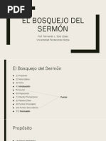 El Bosquejo Del Sermón