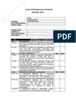 Lista de Verificação para Auditoria