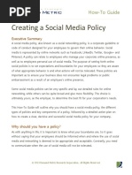 How-To Guide - Social Media Policy