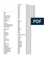 Excel Controls