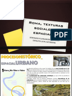 Roma, Texturas Sociales y Espaciales