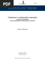 Textbook Research in Mathematics Education Development Status and Directions PDF