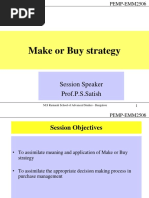 Session 7 - Make or Buy Strategy