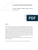 La Crónica de Pedro Lemebel Como Destrucción/construcción de Sentidos