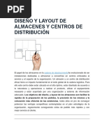 Diseño y Layout de Almacenes y Centros de Distribución