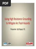 Using High Resistance Grounding To Mitigate Arc Flash Hazards