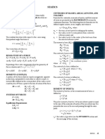 Statics: Force Centroids of Masses, Areas, Lengths, and Volumes