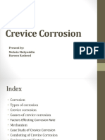 Crevice Corrosion: Present By: Mohsin Muhyuddin Haroon Rasheed