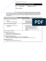 Integrated Numeracy and ICT Lesson Plan: Teacher Content Knowledge