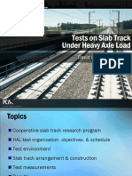 Tests On Slab Track Under HAL 8-10-07