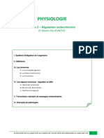 UE8 TC Physio Cours 2 - Régulation Endocrinienne Tutorat 2013-2014