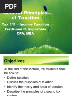 Gen. Principles of Taxation