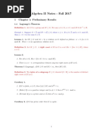 Algebra 2 Notes (Just Statements)